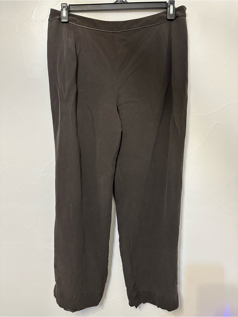 Carlisle Dark Brown Women’s Silk Dress Pants